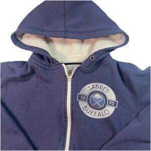 Buffalo Sabres NHL CCM Women's Full Zip Hoodie Size large Fleece Lined